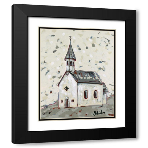 Here is the Steeple Black Modern Wood Framed Art Print with Double Matting by Augustine, Jodi