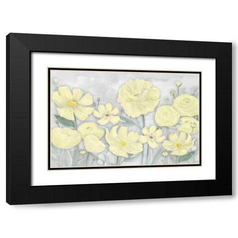 Peaceful Repose gray And yellow landscape Black Modern Wood Framed Art Print with Double Matting by Reed, Tara