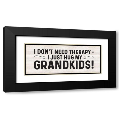 Grandparent Life panel II-Therapy Black Modern Wood Framed Art Print with Double Matting by Reed, Tara