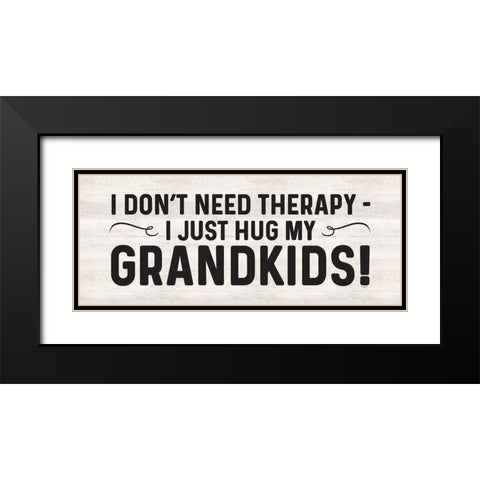 Grandparent Life panel II-Therapy Black Modern Wood Framed Art Print with Double Matting by Reed, Tara