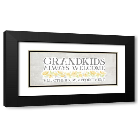 Grandparent Life panel gray III-Always Welcome Black Modern Wood Framed Art Print with Double Matting by Reed, Tara