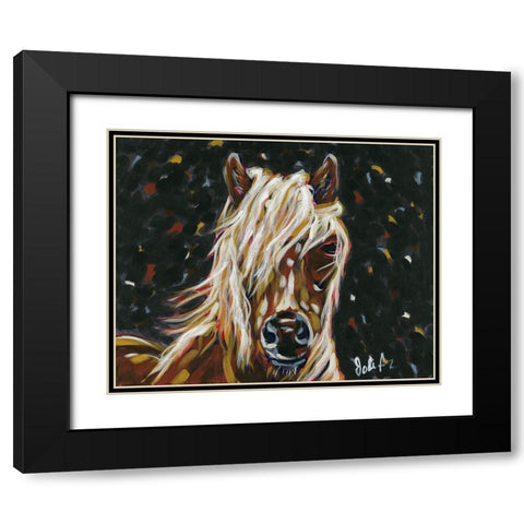 Blondie Black Modern Wood Framed Art Print with Double Matting by Augustine, Jodi