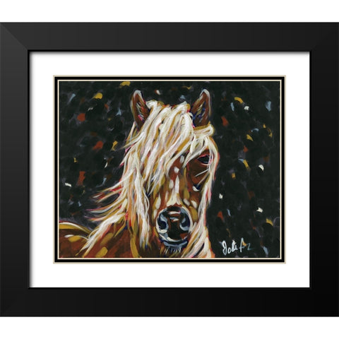Blondie Black Modern Wood Framed Art Print with Double Matting by Augustine, Jodi