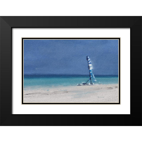 Beach  Shore XI Black Modern Wood Framed Art Print with Double Matting by Cusson, Marie Elaine