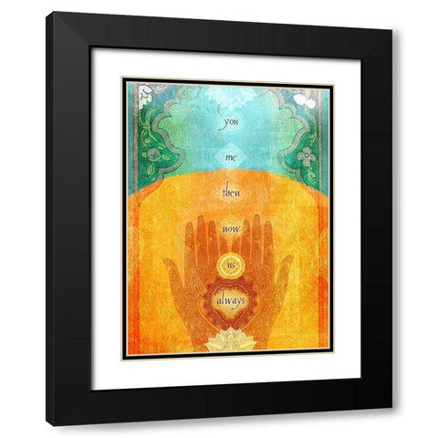 Living  Out Loud XI-You And Me Black Modern Wood Framed Art Print with Double Matting by Duirwaigh