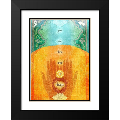 Living  Out Loud XI-You And Me Black Modern Wood Framed Art Print with Double Matting by Duirwaigh