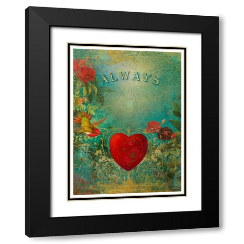 Living  Out Loud XII-Always Black Modern Wood Framed Art Print with Double Matting by Duirwaigh