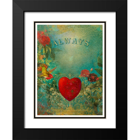 Living  Out Loud XII-Always Black Modern Wood Framed Art Print with Double Matting by Duirwaigh