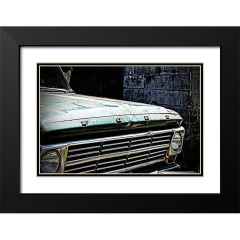 Drivethrough Black Modern Wood Framed Art Print with Double Matting by Manelis, Jessica