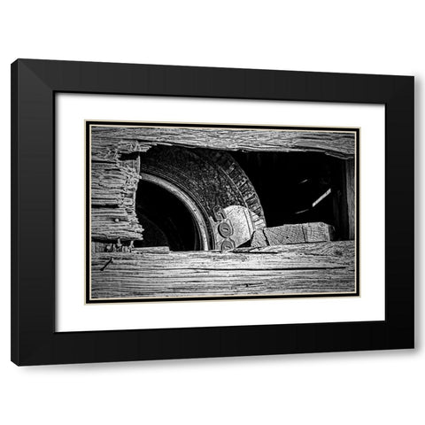 Good  Year Black Modern Wood Framed Art Print with Double Matting by Manelis, Jessica