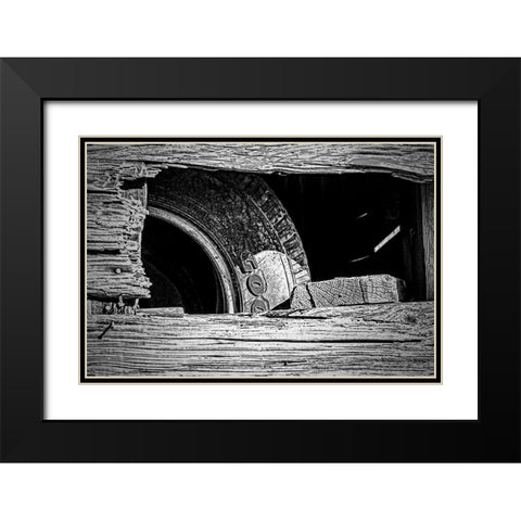 Good  Year Black Modern Wood Framed Art Print with Double Matting by Manelis, Jessica