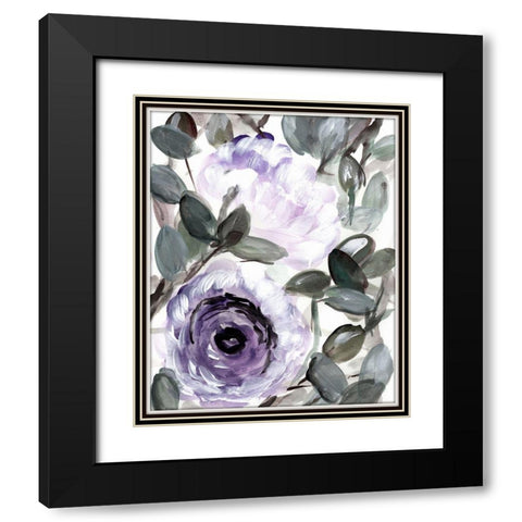 Farmhouse  Bush purple I Black Modern Wood Framed Art Print with Double Matting by Chapman, Marcy