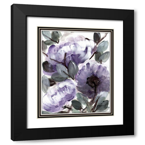 Farmhouse  Bush purple II Black Modern Wood Framed Art Print with Double Matting by Chapman, Marcy