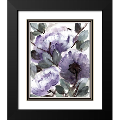 Farmhouse  Bush purple II Black Modern Wood Framed Art Print with Double Matting by Chapman, Marcy