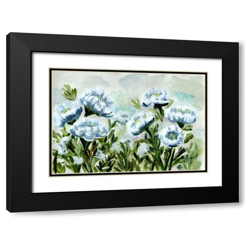 Popping  for Blue Black Modern Wood Framed Art Print with Double Matting by Chapman, Marcy