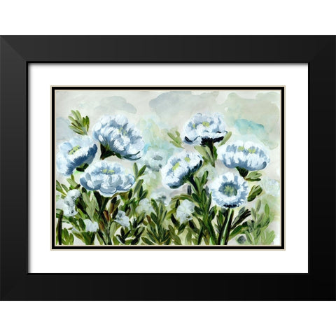 Popping  for Blue Black Modern Wood Framed Art Print with Double Matting by Chapman, Marcy