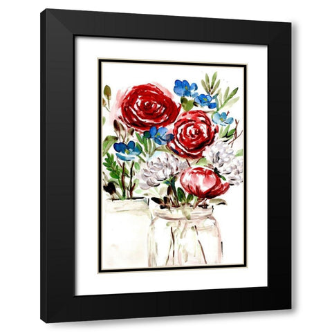 Proud  to be an American I Black Modern Wood Framed Art Print with Double Matting by Chapman, Marcy