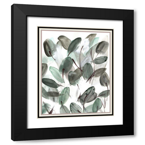 Farmhouse  Leafy II Black Modern Wood Framed Art Print with Double Matting by Chapman, Marcy