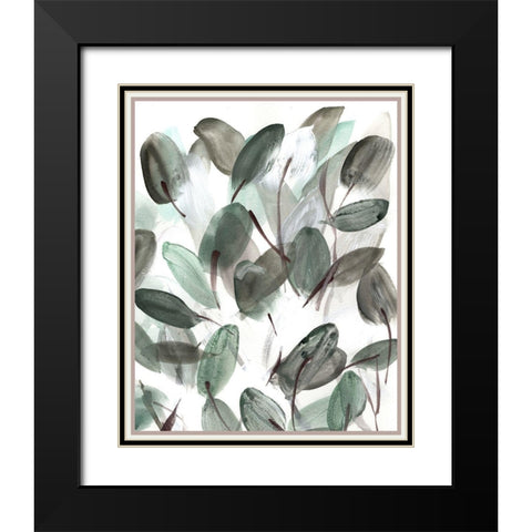 Farmhouse  Leafy II Black Modern Wood Framed Art Print with Double Matting by Chapman, Marcy