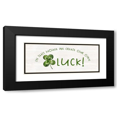 Shamrock Rainbows panel I-Our own Luck Black Modern Wood Framed Art Print with Double Matting by Reed, Tara