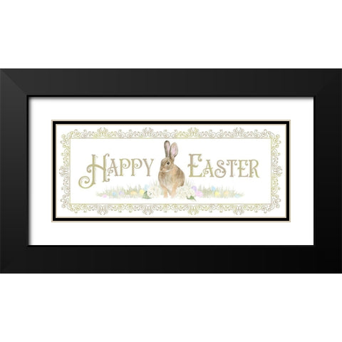 Vintage  Easter panel I Black Modern Wood Framed Art Print with Double Matting by Reed, Tara