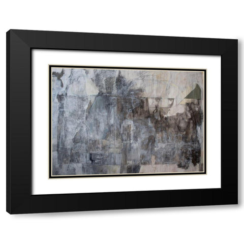 Blackened Grey Black Modern Wood Framed Art Print with Double Matting by Marie, Susanne