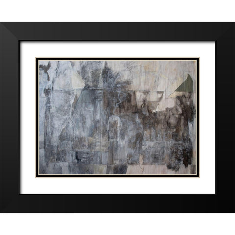 Blackened Grey Black Modern Wood Framed Art Print with Double Matting by Marie, Susanne