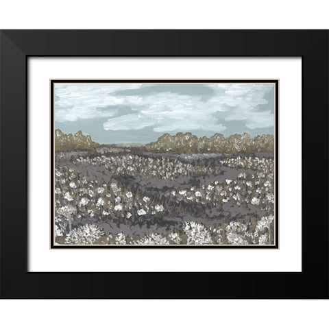 Black Creek Black Modern Wood Framed Art Print with Double Matting by Bryan, Kathleen