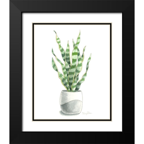 Potted Exotics I Black Modern Wood Framed Art Print with Double Matting by Wilson, Kelsey