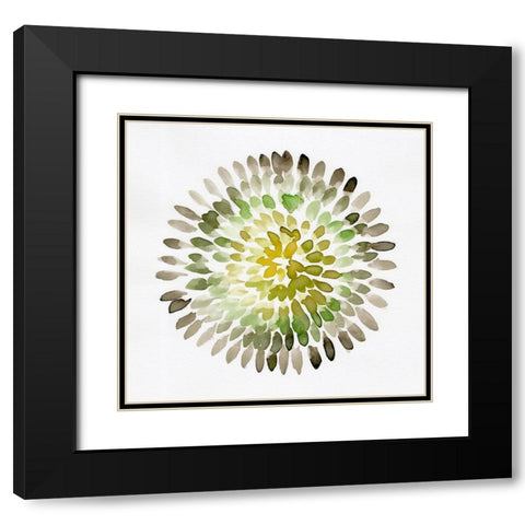 Burst Abstract I Black Modern Wood Framed Art Print with Double Matting by Chapman, Marcy