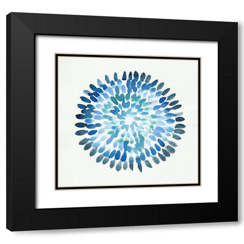 Burst Abstract II Black Modern Wood Framed Art Print with Double Matting by Chapman, Marcy