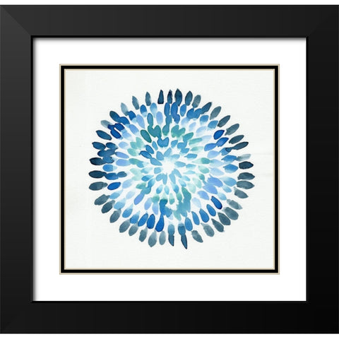 Burst Abstract II Black Modern Wood Framed Art Print with Double Matting by Chapman, Marcy