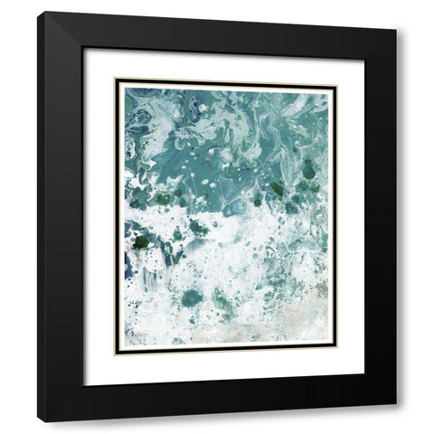 Ocean Tide abstract I Black Modern Wood Framed Art Print with Double Matting by Chapman, Marcy