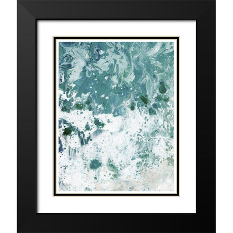 Ocean Tide abstract I Black Modern Wood Framed Art Print with Double Matting by Chapman, Marcy