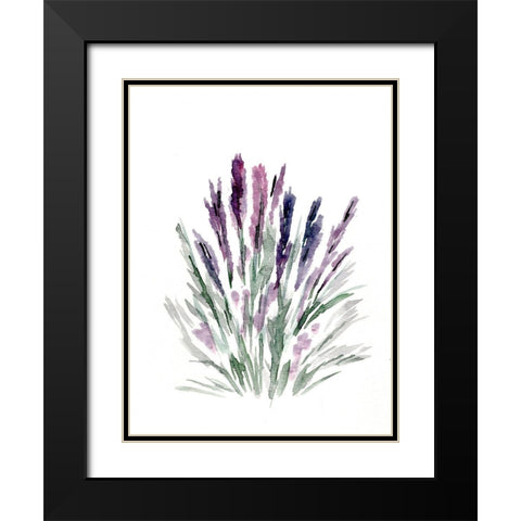 Lavender Black Modern Wood Framed Art Print with Double Matting by Chapman, Marcy