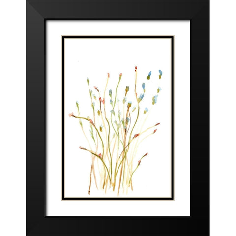 Little Paint Brushes Black Modern Wood Framed Art Print with Double Matting by Chapman, Marcy