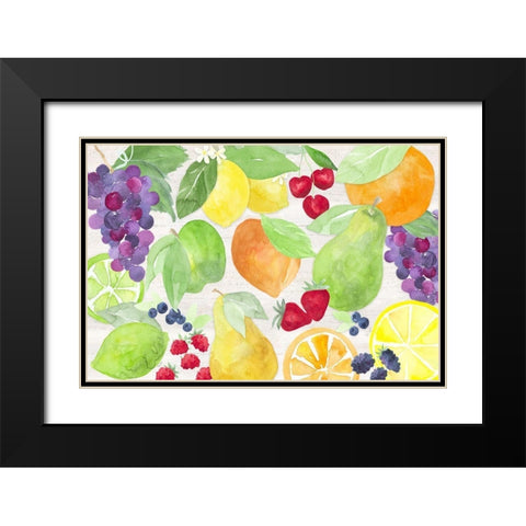 Life is Sweet landscape I Black Modern Wood Framed Art Print with Double Matting by Reed, Tara