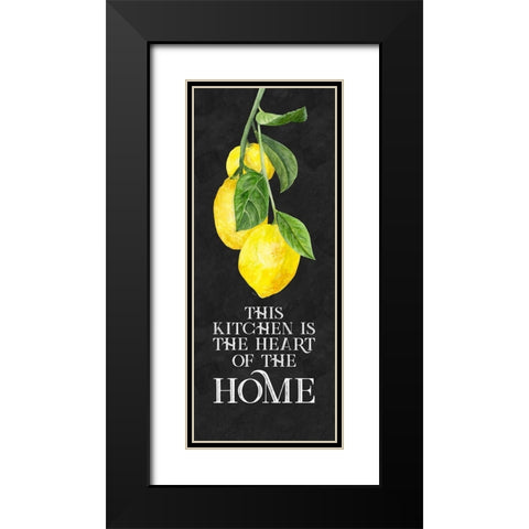 Live with Zest sentiment vertical II-Heart of Home Black Modern Wood Framed Art Print with Double Matting by Reed, Tara