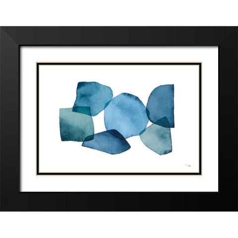 Attraction  I Black Modern Wood Framed Art Print with Double Matting by PELA