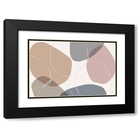 Down  to Earth dusty I Black Modern Wood Framed Art Print with Double Matting by PELA