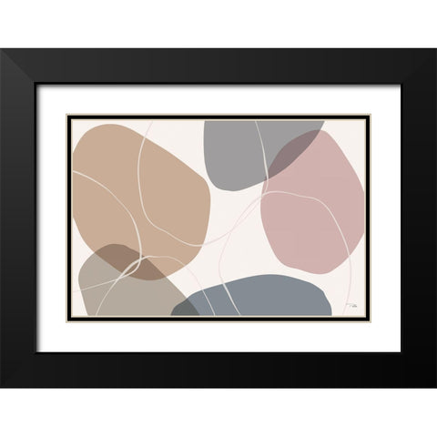 Down  to Earth dusty I Black Modern Wood Framed Art Print with Double Matting by PELA