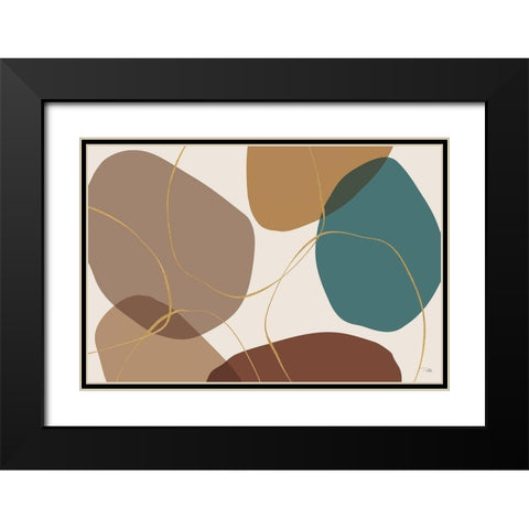 Down  to Earth earthy I Black Modern Wood Framed Art Print with Double Matting by PELA