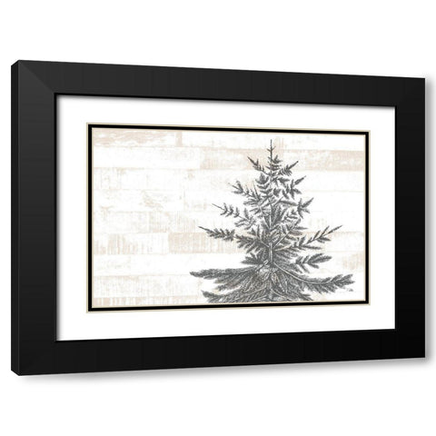 Lake  Resort Black Modern Wood Framed Art Print with Double Matting by PELA
