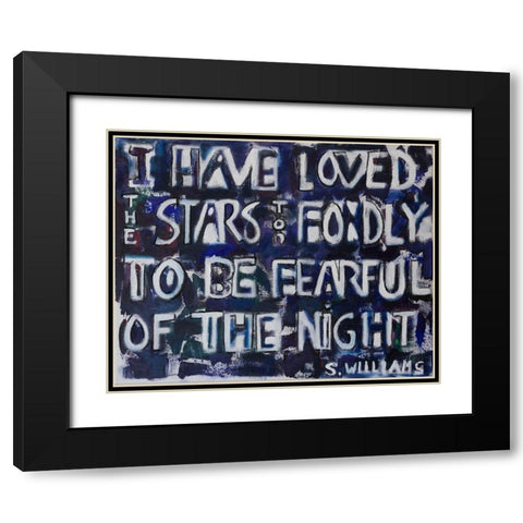 I  Have Loved Black Modern Wood Framed Art Print with Double Matting by Marie, Susanne