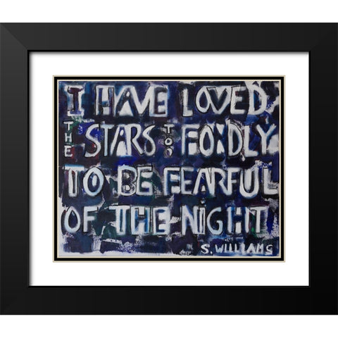 I  Have Loved Black Modern Wood Framed Art Print with Double Matting by Marie, Susanne