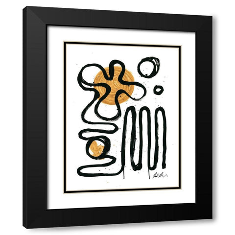 Happy Hours Black Modern Wood Framed Art Print with Double Matting by Augustine, Jodi