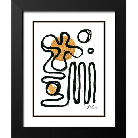Happy Hours Black Modern Wood Framed Art Print with Double Matting by Augustine, Jodi