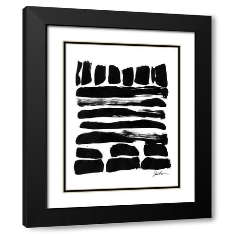 Small Squares I Black Modern Wood Framed Art Print with Double Matting by Augustine, Jodi