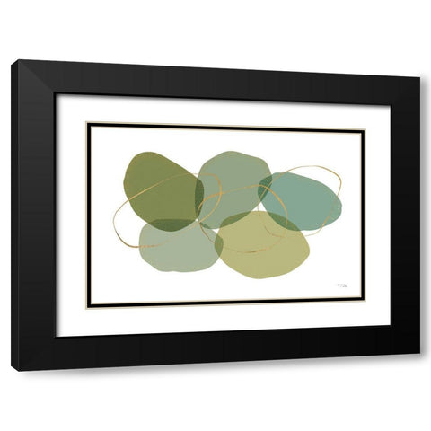 Moments I Black Modern Wood Framed Art Print with Double Matting by Pela