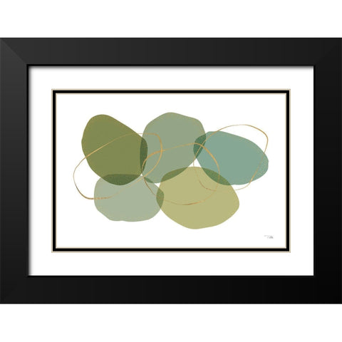 Moments I Black Modern Wood Framed Art Print with Double Matting by Pela